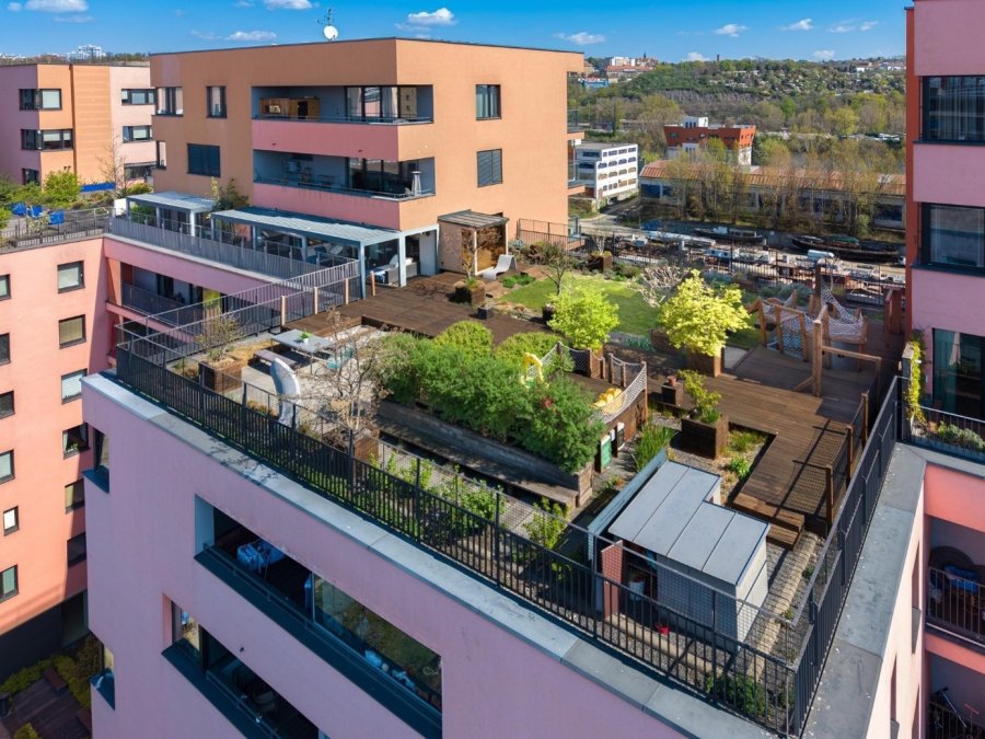 luxusní byt s terasou na prodej v Holešovicích, Praha 7