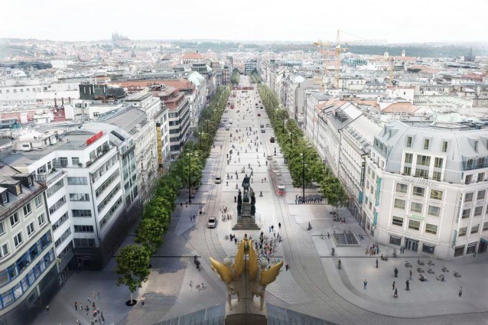 tramvaje Václavské náměstí