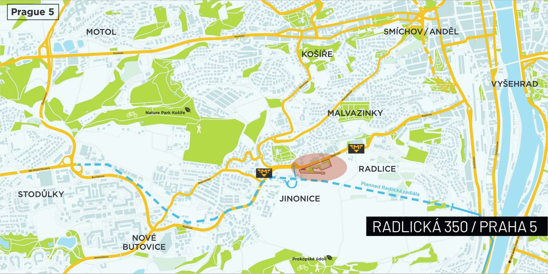 mapa Radlická