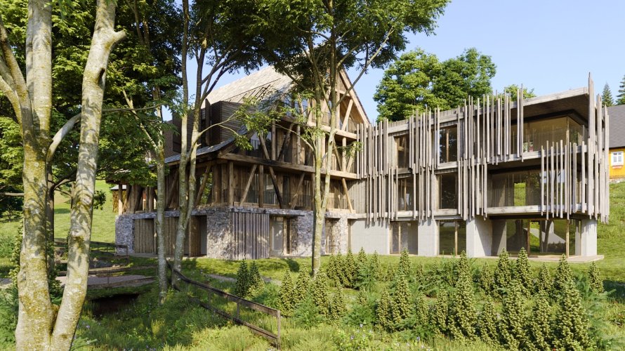 Butikový horský projekt Apartmány Albeřice, Horní Maršov - Dolní Albeřice, Krkonoše