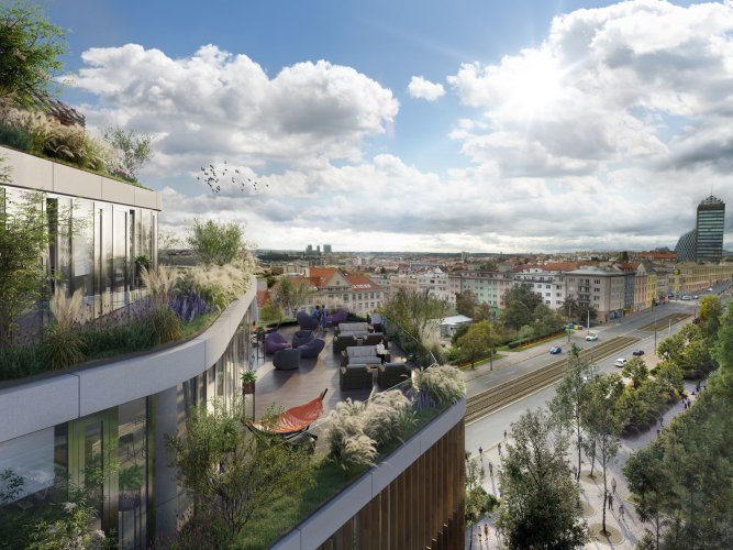 New modern offices for rent, 615 sqm, Prague 10