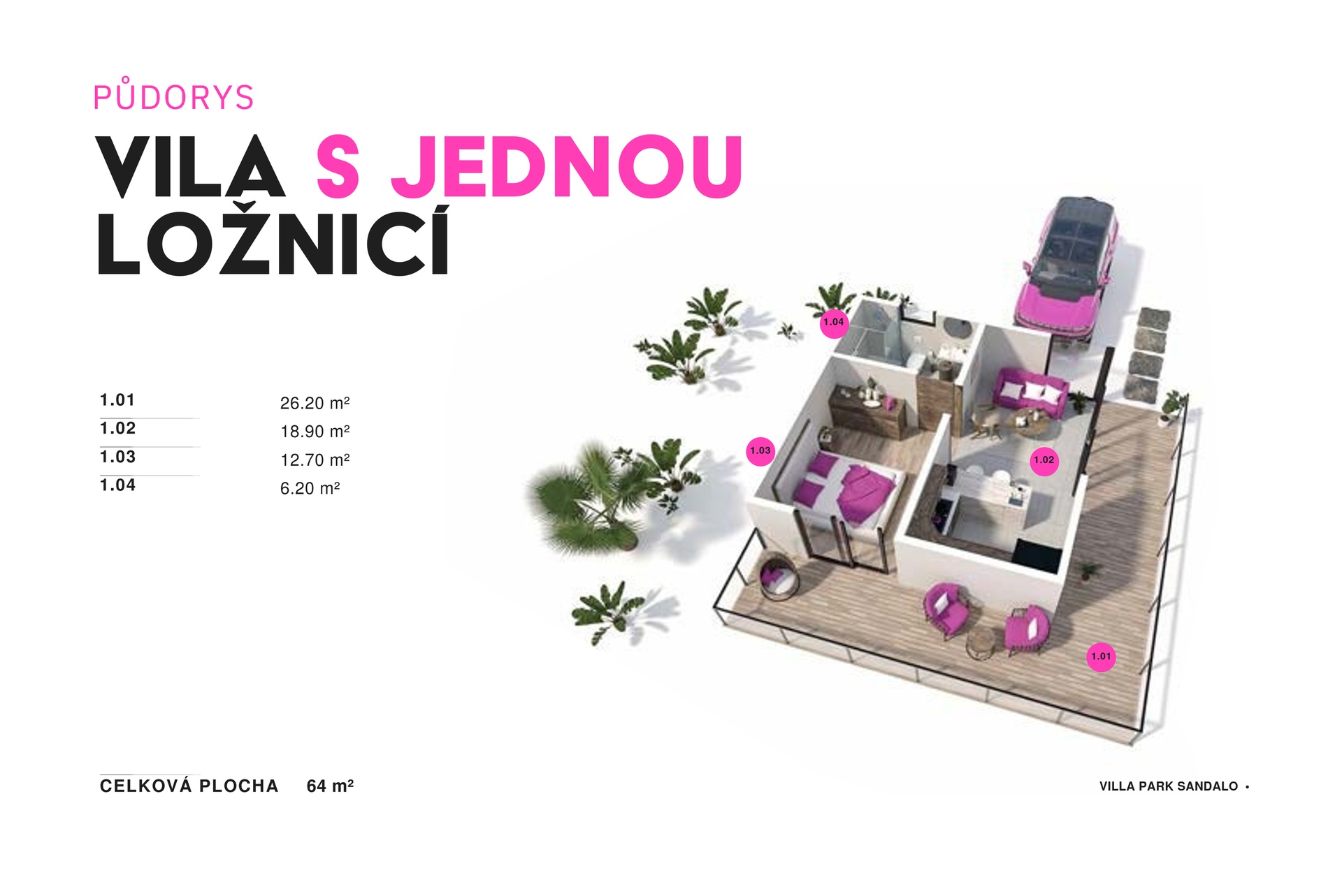 Vila s jednou ložnicí