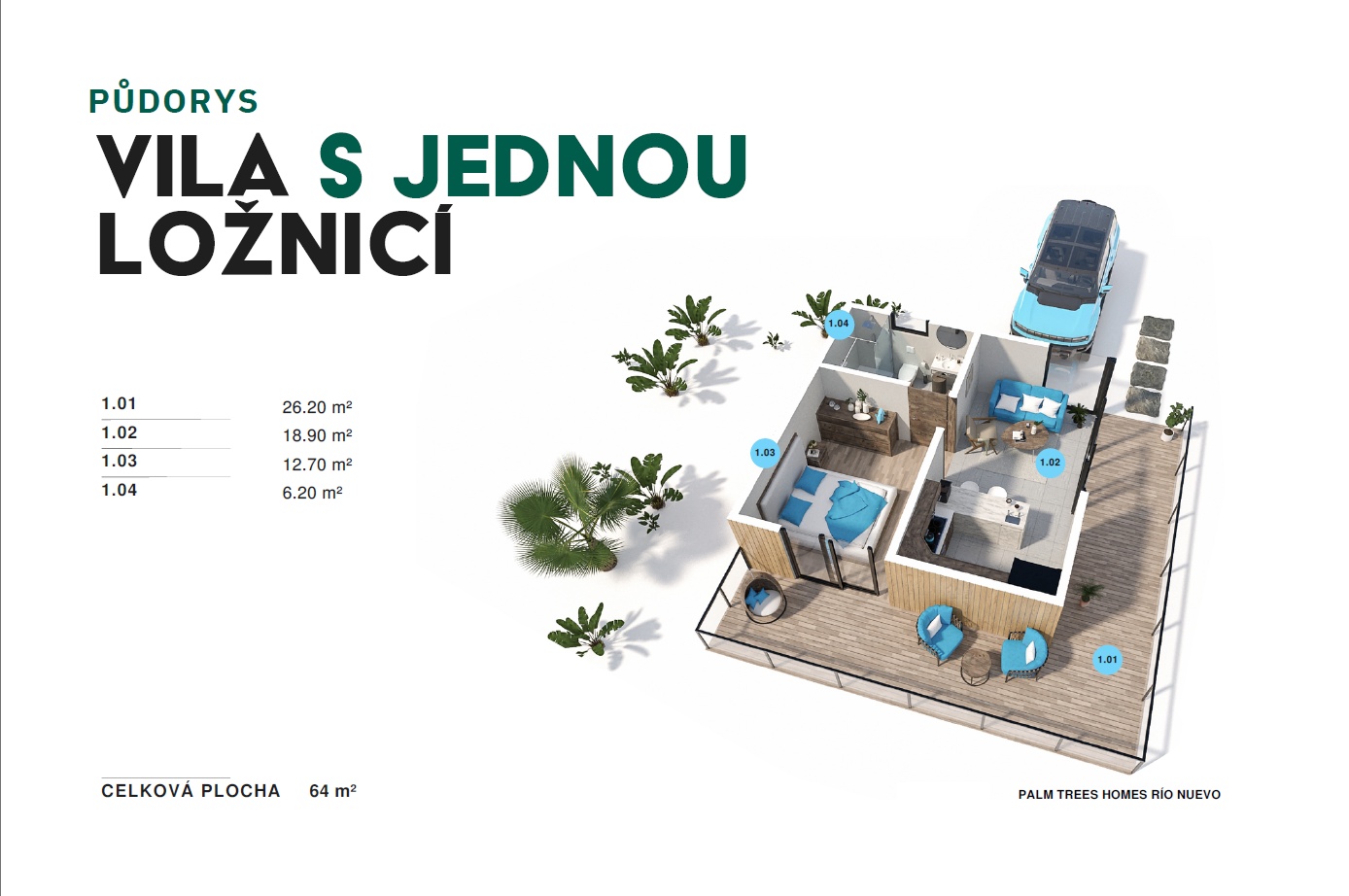 Vila s jednou ložnicí