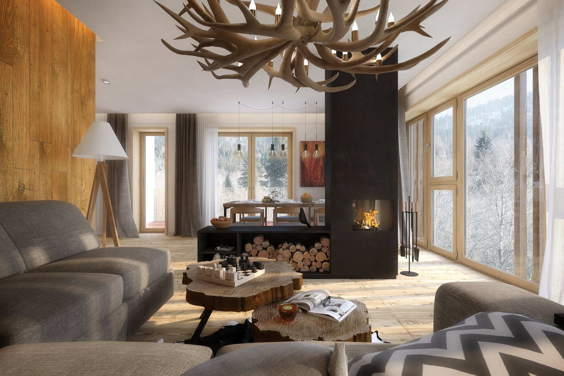 interiér Laka Living Prášily