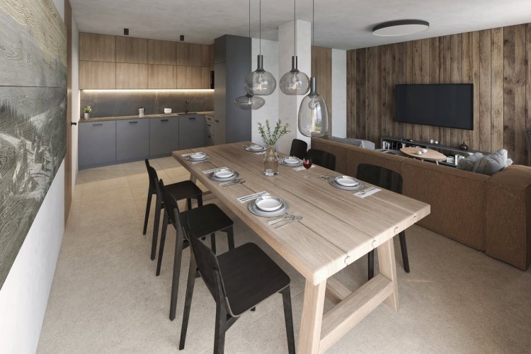 Prodej apartmánu 2+kk/T, 47 m², v novém rezidenčním projektu, Pec pod Sněžkou