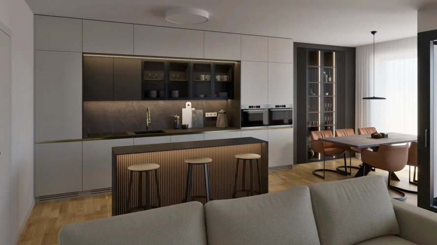 Sale of an apartment 3+kt/L, 99,7 sqm, in a new residential project in a quiet area of Silesian Ostrava
