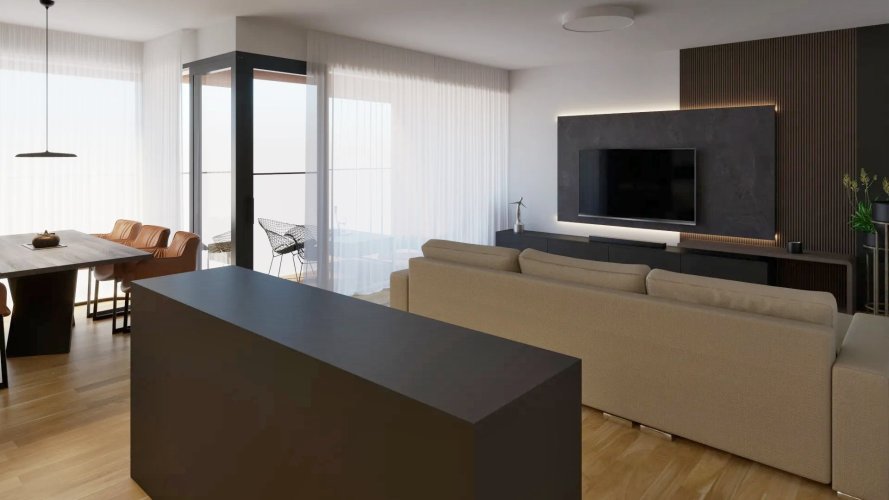 Sale of an apartment 2+kt/L, 56,5 sqm, in a new residential project in a quiet area of Silesian Ostrava