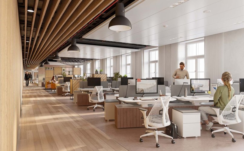 A luxury office for rent, 314 m², Project 100 YARDS, Prague 1 - Old Town