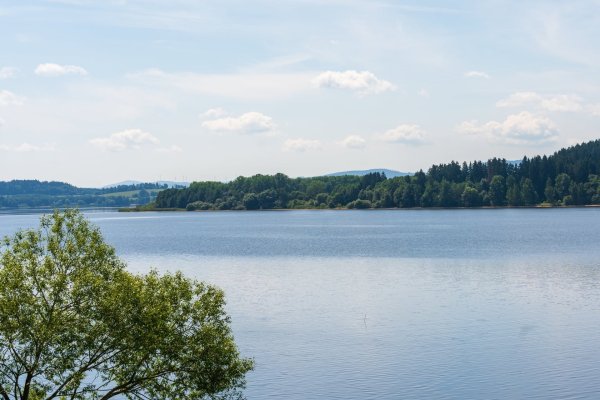 výhled z pozemku