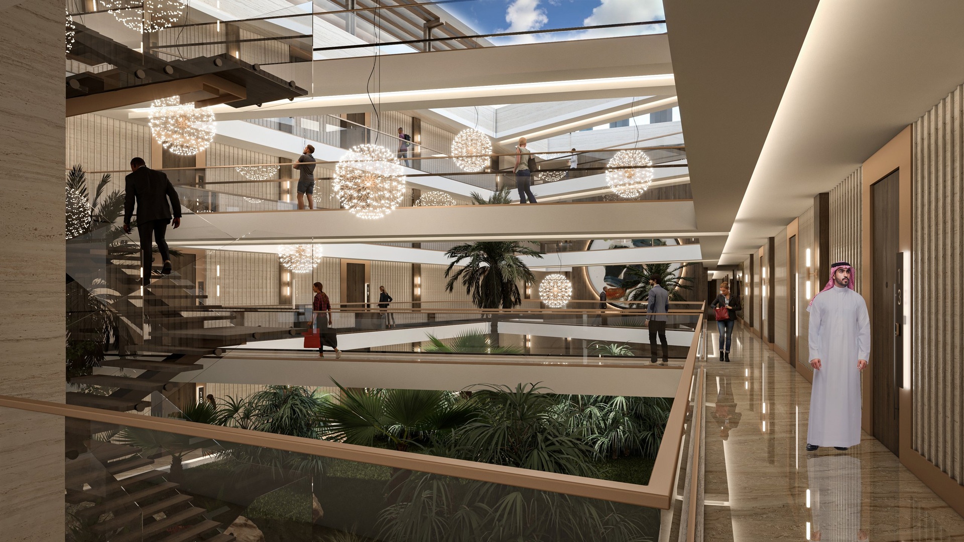 pohled na atrum v resortu