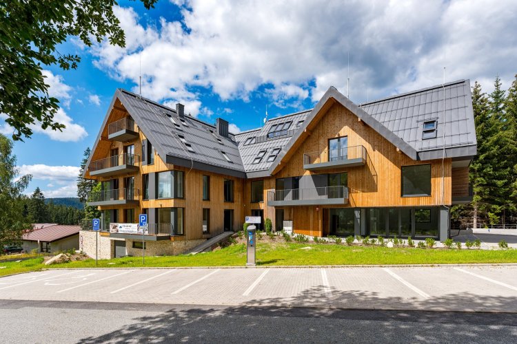 Sale of an apartment 1+kt/B, 57 sqm, in a new ski project HARRACHOV PEAKS in the Krkonoše Mountains, Harrachov
