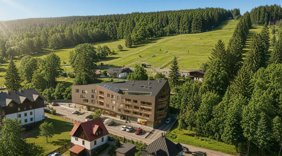 Sale of an apartment, 2+kt/L, 58,9 sqm, in the Svatá Barbora Residence, Železná Ruda