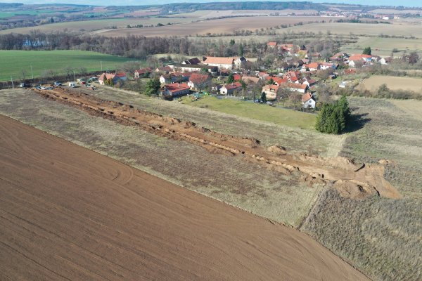výstavba pohled zhora
