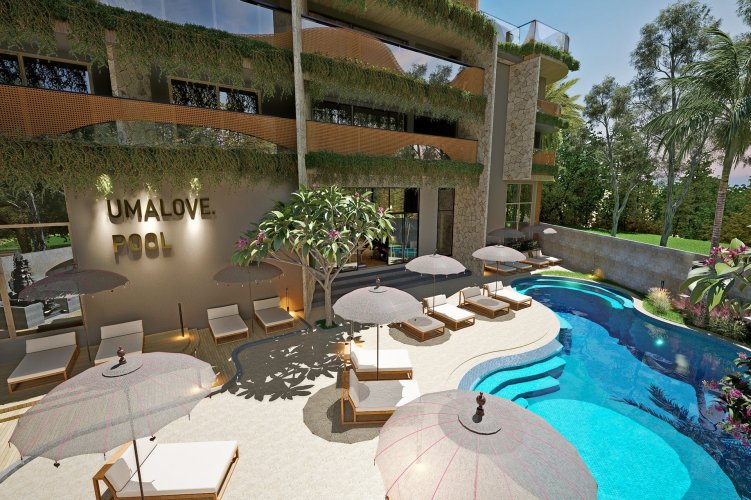 Prodej apartmánu 3+kk/T/PS 71 m², Umalas, Indonésie