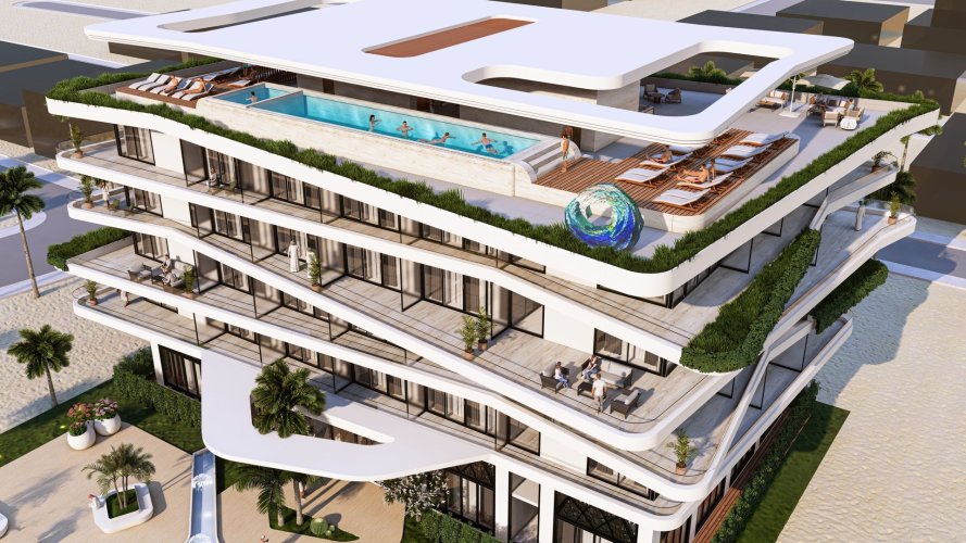Spacious 1-bedroom studio for sale, 70 sqm, in the Taqah Sea Front development, Taqah, southern Oman