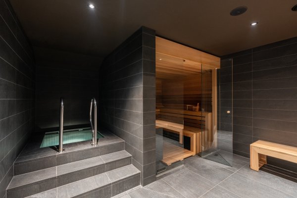 sauna a bazen