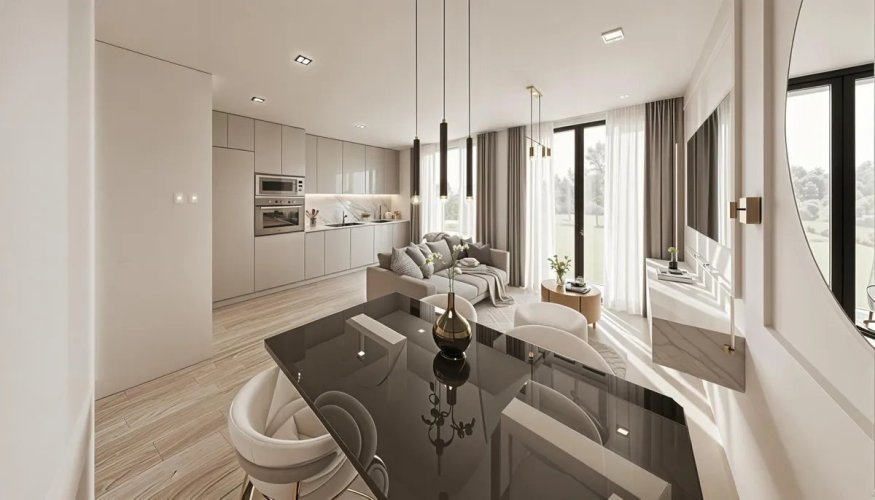 Moderní apartmán 3+kk v rezidenčním projektu Lantana, Mijas Costa, Španělsko