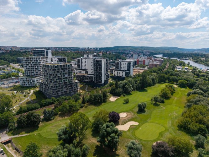 Luxury 5+kt flat with two terraces for sale in the Zahálka development, 190 m², Prague 4 – Modřany